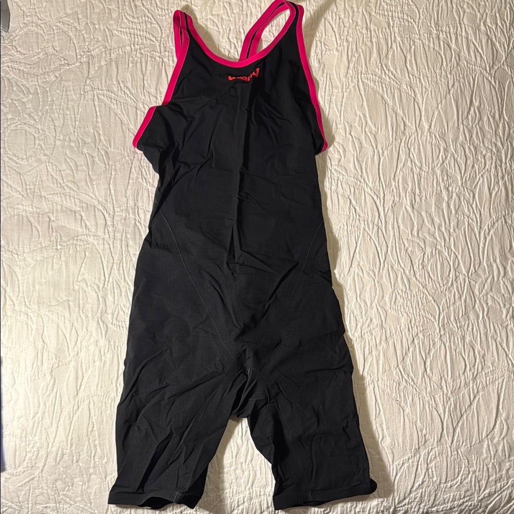 Arena Carbon Flex VX open back - black/pink/red, size 32